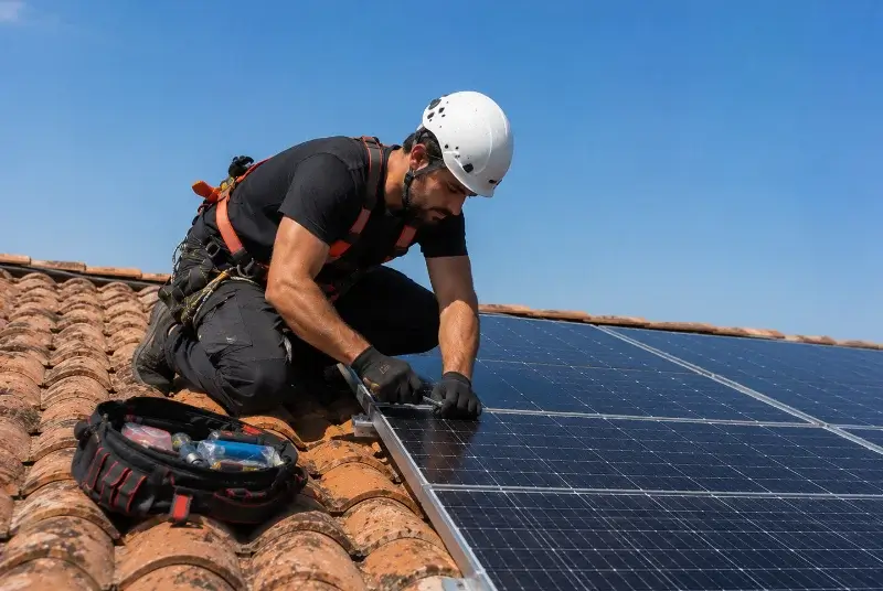 Maintenance et monitoring de panneaux solaires à Garlin